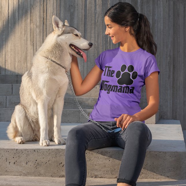 The Dogmama Dog Pet Paw Print Funny T-Shirt (Creator Uploaded)