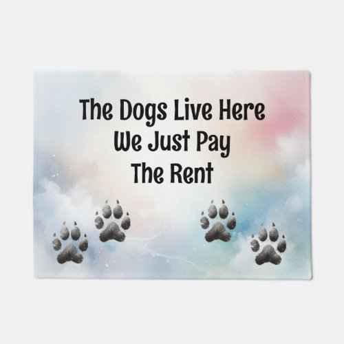 The Dogs Live Here Doormat
