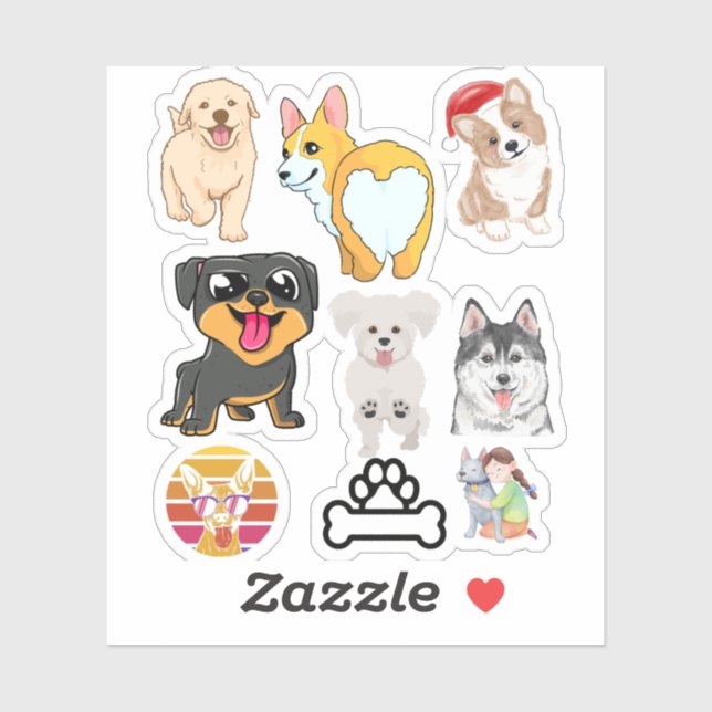 THE DOGS LOVER STICKER (Sheet)