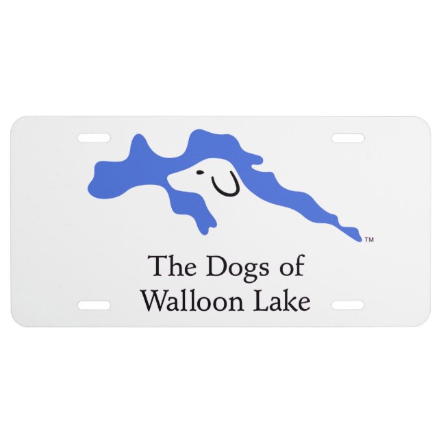 The Dogs of Walloon Lake License Plate (Front)