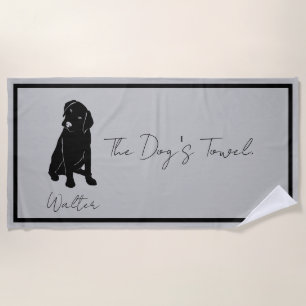 The Dogs Towel Gray