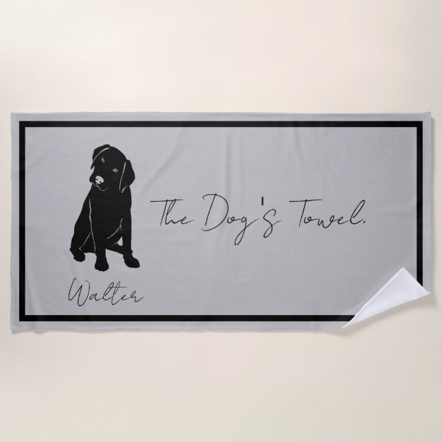 The Dogs Towel Gray (Front)