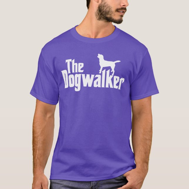The Dogwalker Professional Dog Walker Dogs Puppies T-Shirt (Front)