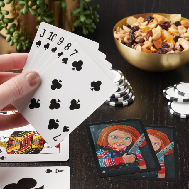 The Doll Painting by Alfred Fox Poker Cards (In Situ)