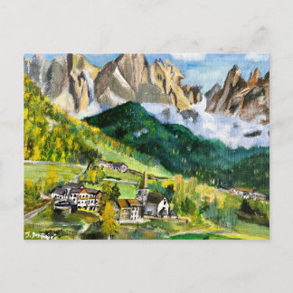 The Dolomites, Postcard