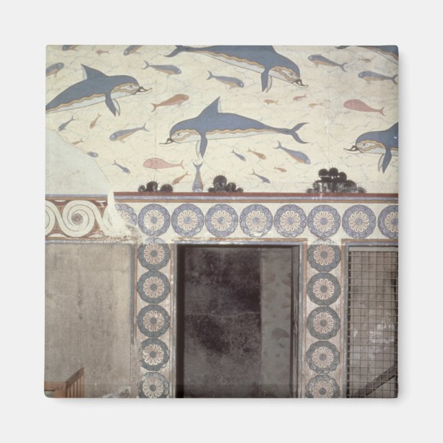 The Dolphin Frescoes in the Queen's Bathroom Magnet (Front)