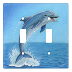 The Dolphin’s Silent Dance Light Switch Cover