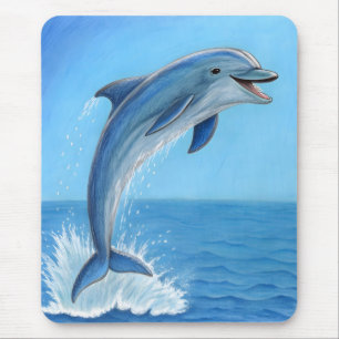The Dolphin’s Silent Dance Mouse Pad