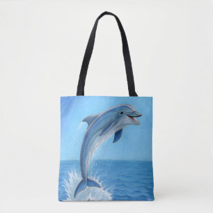 The Dolphin’s Silent Dance Tote Bag