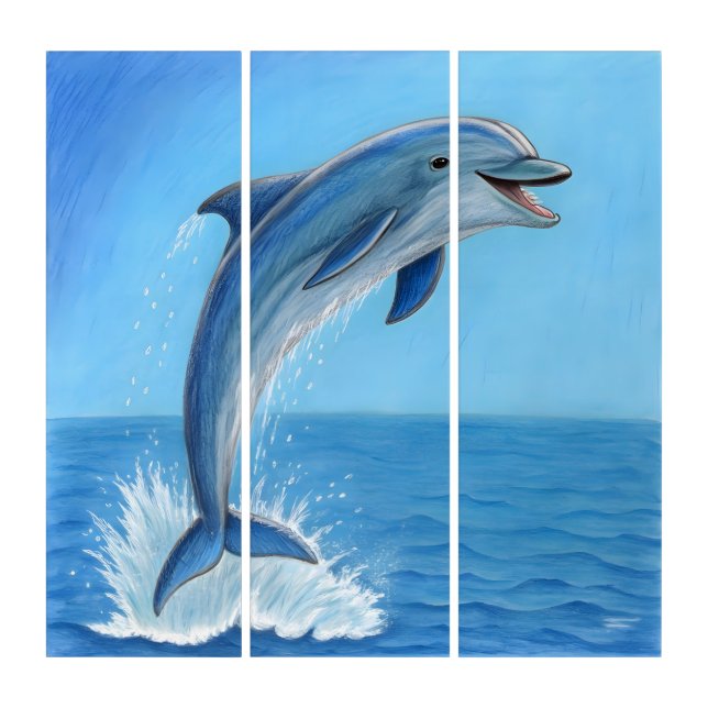 The Dolphin’s Silent Dance Triptych (Front)