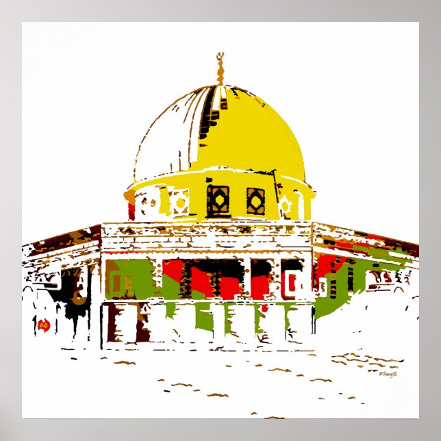 The Dome of the Rock: A Symbol of Peace Poster (Front)