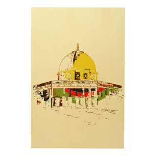 The Dome of the Rock: A Symbol of Peace Wood Art