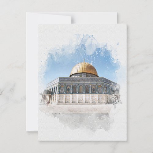 The Dome of the Rock Beautiful Islamic Holy Places Postcard