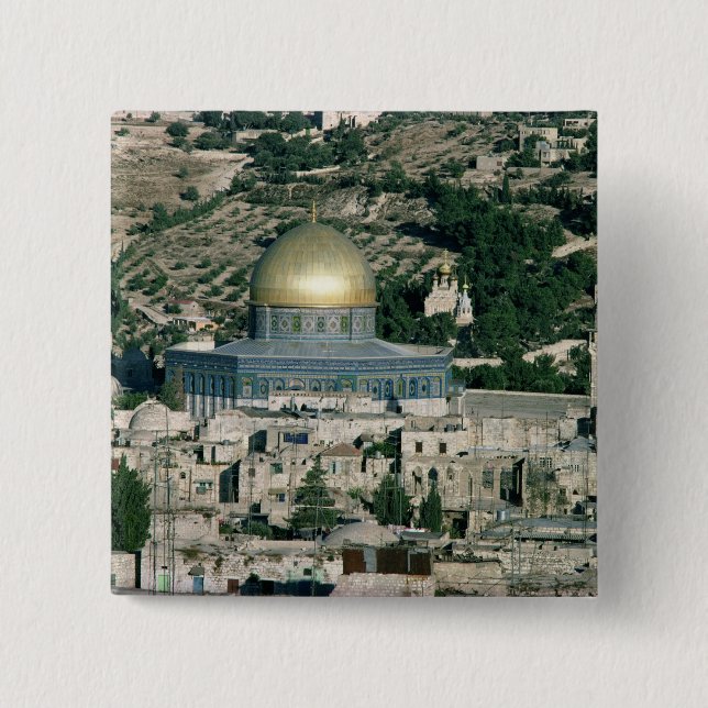The Dome of the Rock, built AD 692 Pinback Button (Front)
