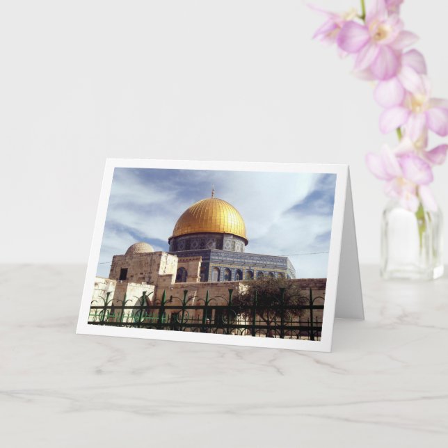 The Dome Of The Rock, Jerusalem, Israel Card (Orchid)