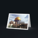 The Dome Of The Rock, Jerusalem, Israel Card<br><div class="desc">The Dome Of The Rock,  Jerusalem,  Israel Greeting Card. You can easily customize this product for free if you would like to add wording or change the color of the background.</div>