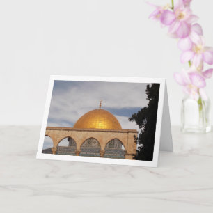 The Dome Of The Rock, Temple Mount, Jerusalem Card