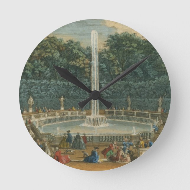 The Domes in the Garden at Versailles, pub. by Lau Round Clock (Front)