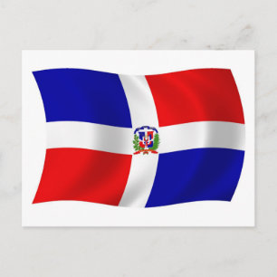 The Dominican Republic Flag Postcard
