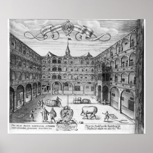 The Domus Germanorum in Venice 1616 Poster
