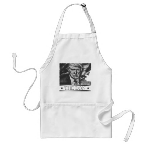 The Don Pencil Drawing Adult Apron