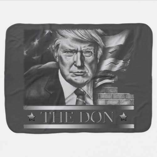 The Don Pencil Drawing Baby Blanket