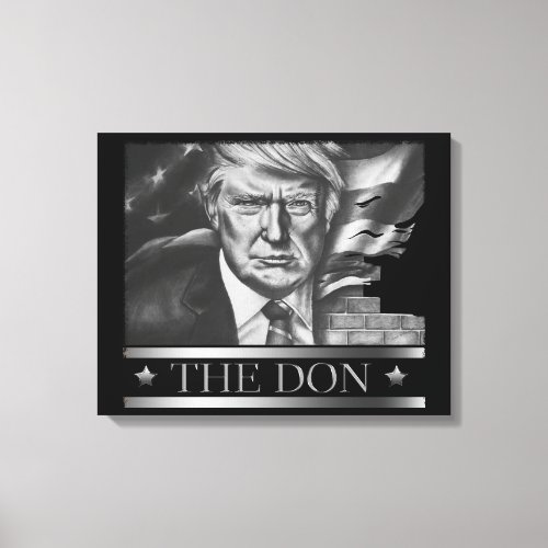 The Don Pencil Drawing Canvas Print