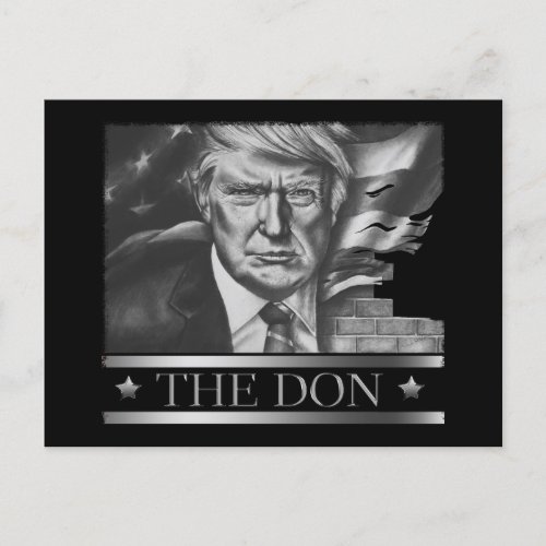 The Don Pencil Drawing Postcard