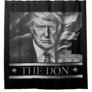 The Don Pencil Drawing Shower Curtain
