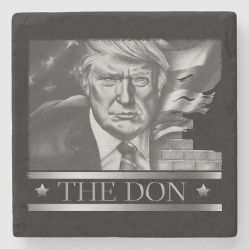 The Don Pencil Drawing Stone Coaster