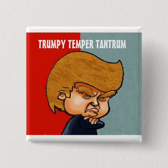 The Donald Trump School of Anger Management Pinback Button (Front)
