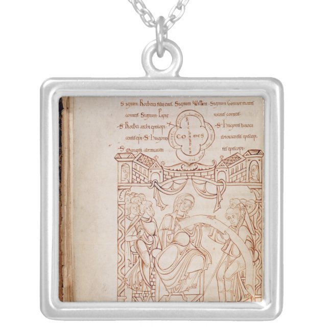 The Donation to Gonnor Silver Plated Necklace (Front)