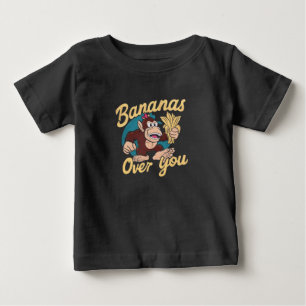 The Donkey Kong ,Bananas Over You Baby T-Shirt