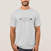The Donkey & The Elephant Hugging PRIDE Flag