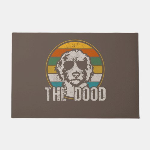 The Dood Vintage Goldendoodle Golden Doodle Dog Doormat