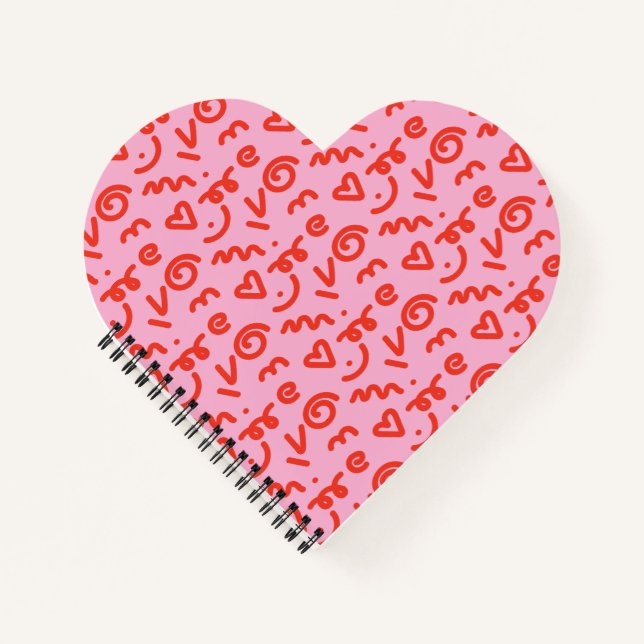 The Doodle Heart Spiral Notebook (Front)