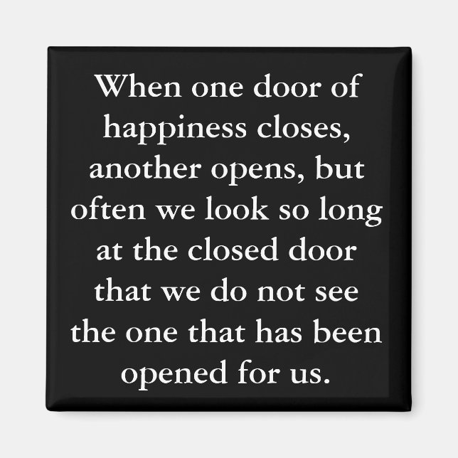 The Door Of Happiness Magnet (Front)