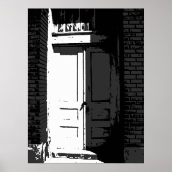 The Door Poster by spike_wolf at Zazzle