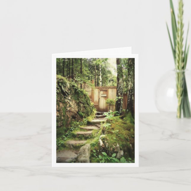 The Door to Eliot Mountain Card (Front)