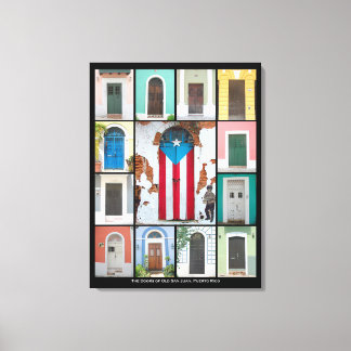 The Doors of Old San Juan 2 Canvas Print