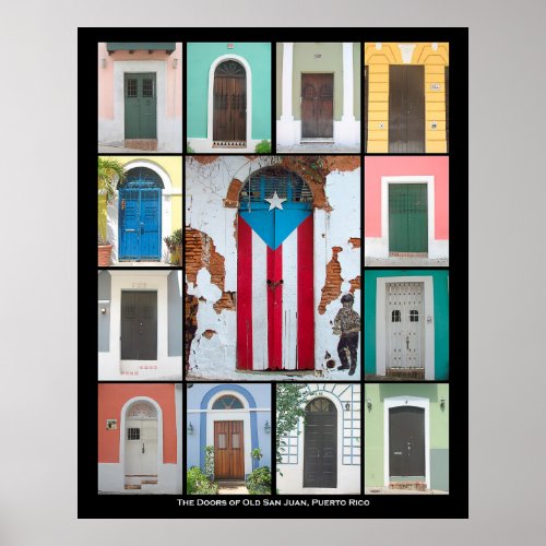 The Doors of Old San Juan 2 Poster