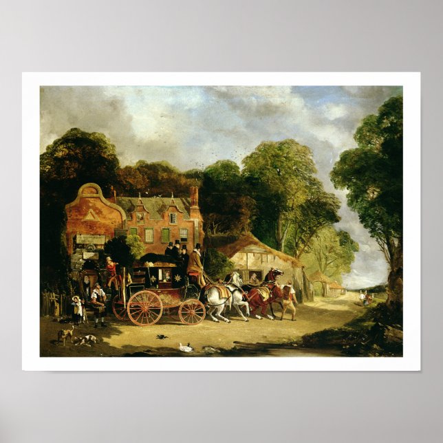 The Dorking and London Royal Mail leaving the 'Mar Poster (Front)