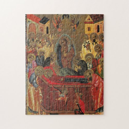 The Dormition of the Theotokos Icon Jigsaw Puzzle