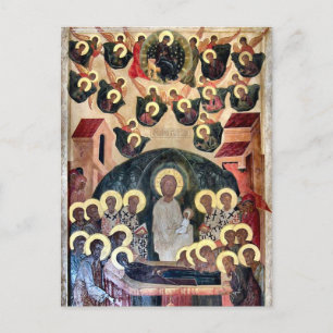 The Dormition of the Theotokos Icon Postcard