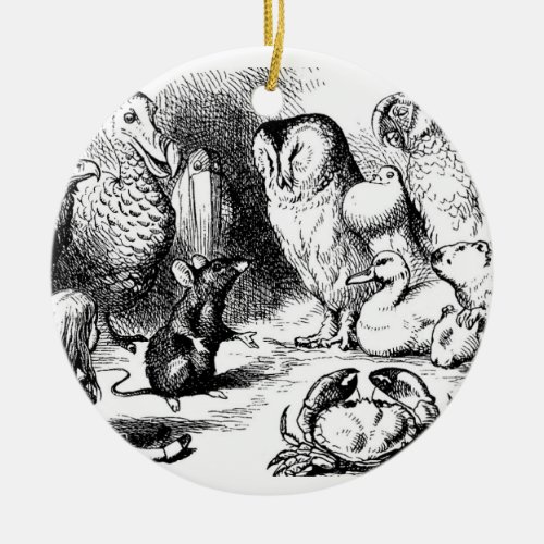 The Dormouse Tells a Story Ceramic Ornament