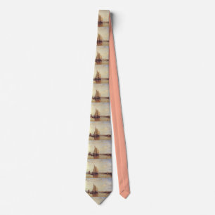 The Dort packet-boat from Rotterdam becalmed Neck Tie