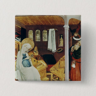The Doubt of St. Joseph, c.1410-20 Pinback Button