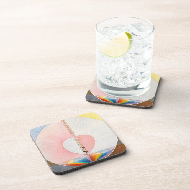 The Dove by Hilma af Klint Beverage Coaster (Right Side)