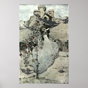 The Dove-cot By The Sea by Jessie King (1905) Poster