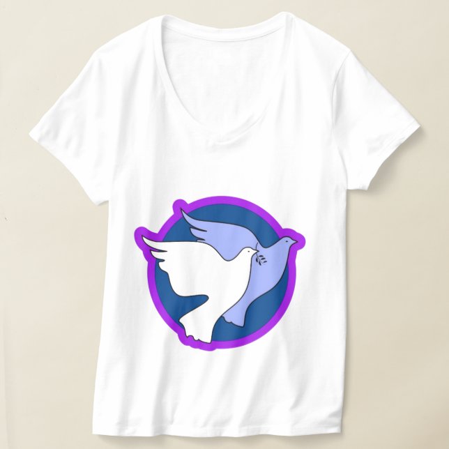 The dove is a symbol of peace T-Shirt (Laydown)